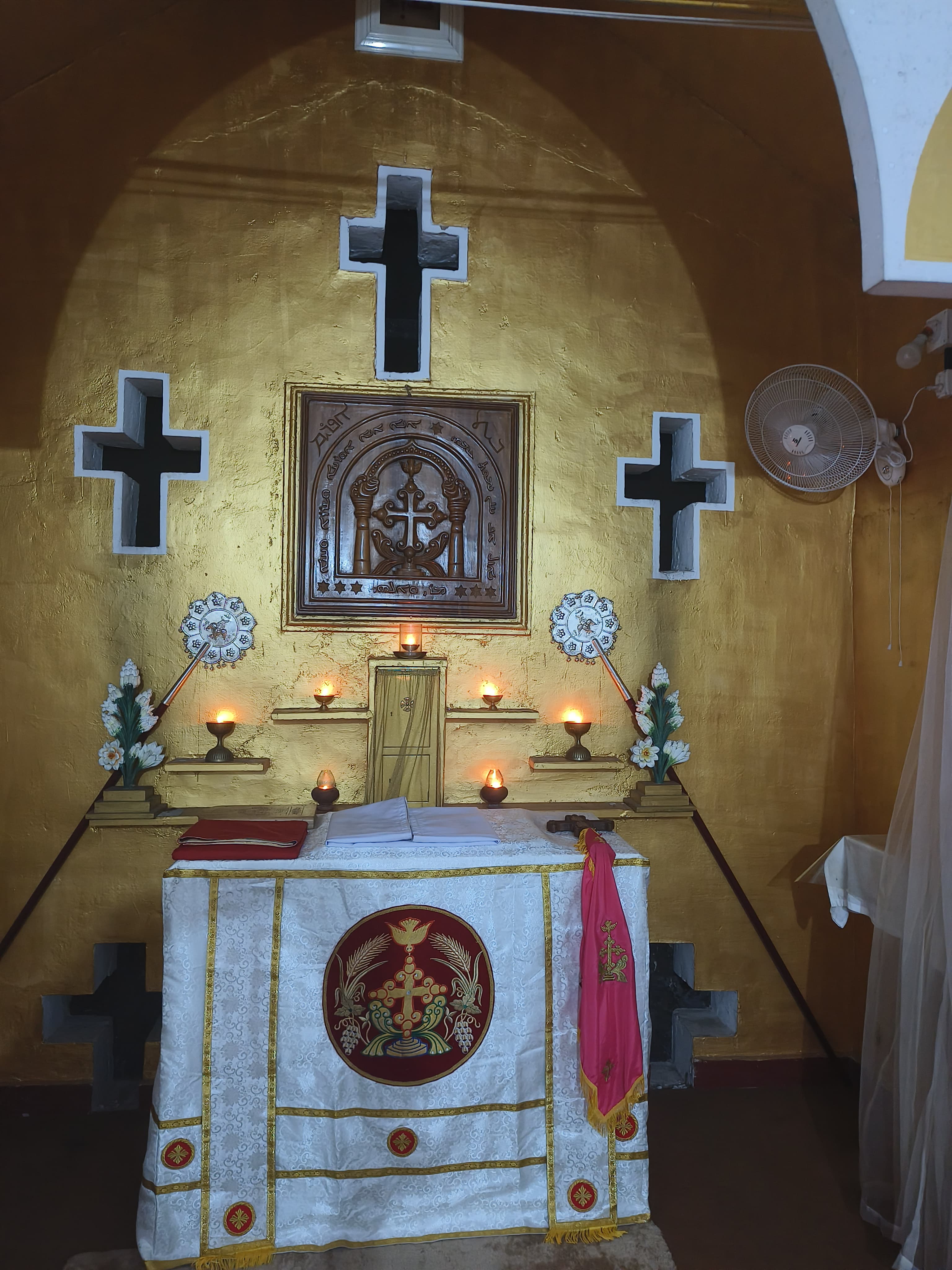 Altar in the Chapel at Nazrani Dayra
