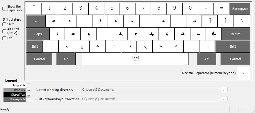 Windows Unshifted Keyboard Layout
