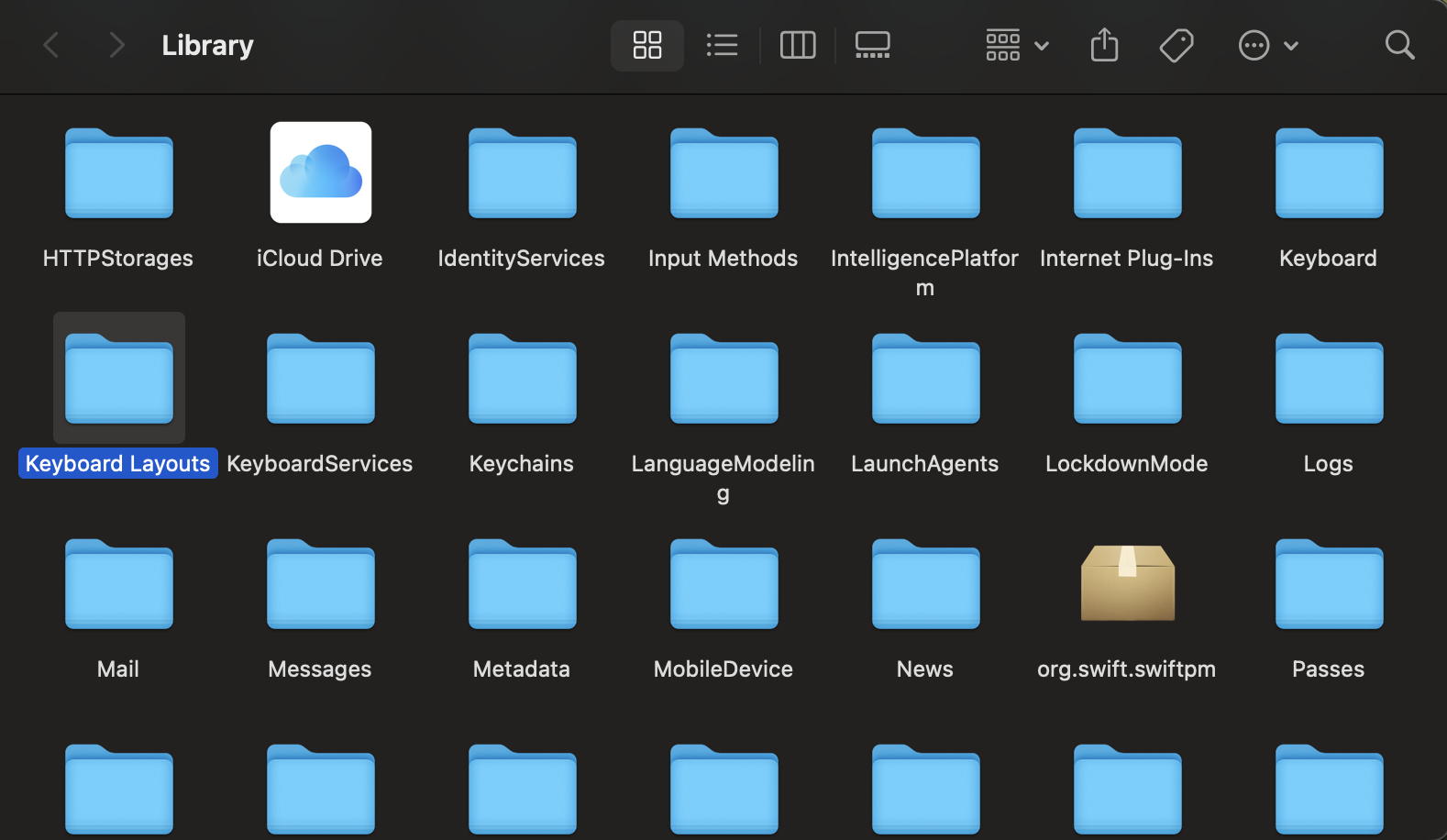 Keyboard Layouts Folder