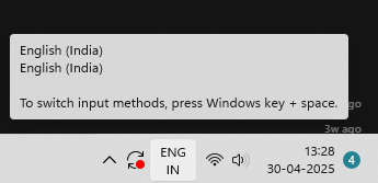 Setting input language