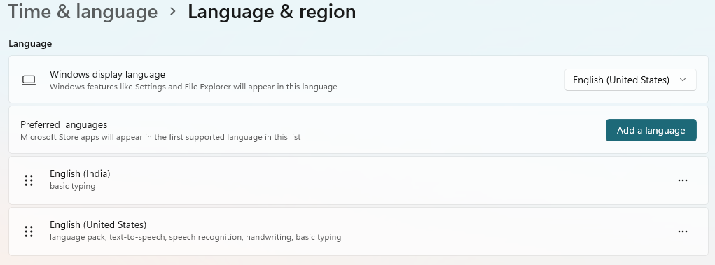 Adding Syriac language in Windows